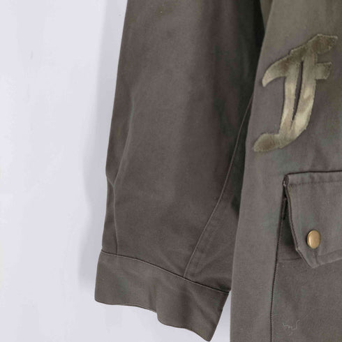 エーアンドジー A&G クロスパッチ マリファナ ミリタリージャケット メンズ JPN:XL